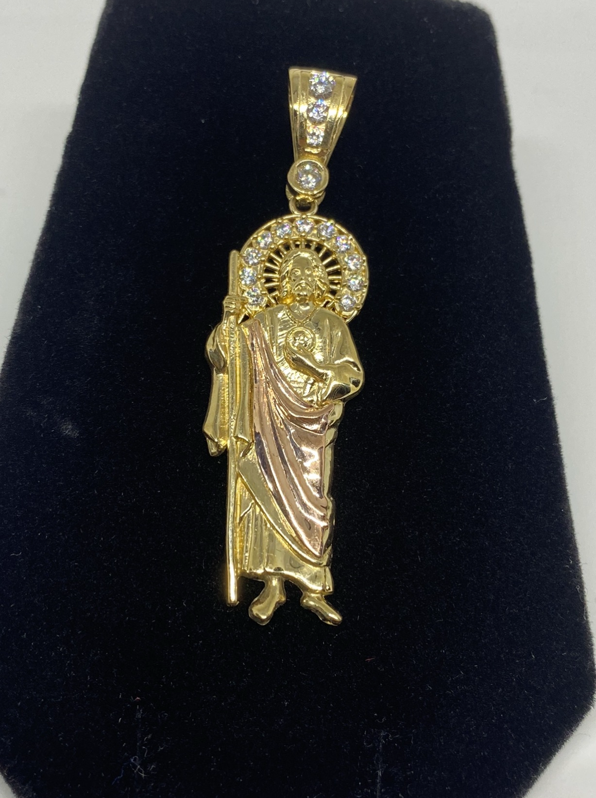 3 Gold SanJudas Pendant