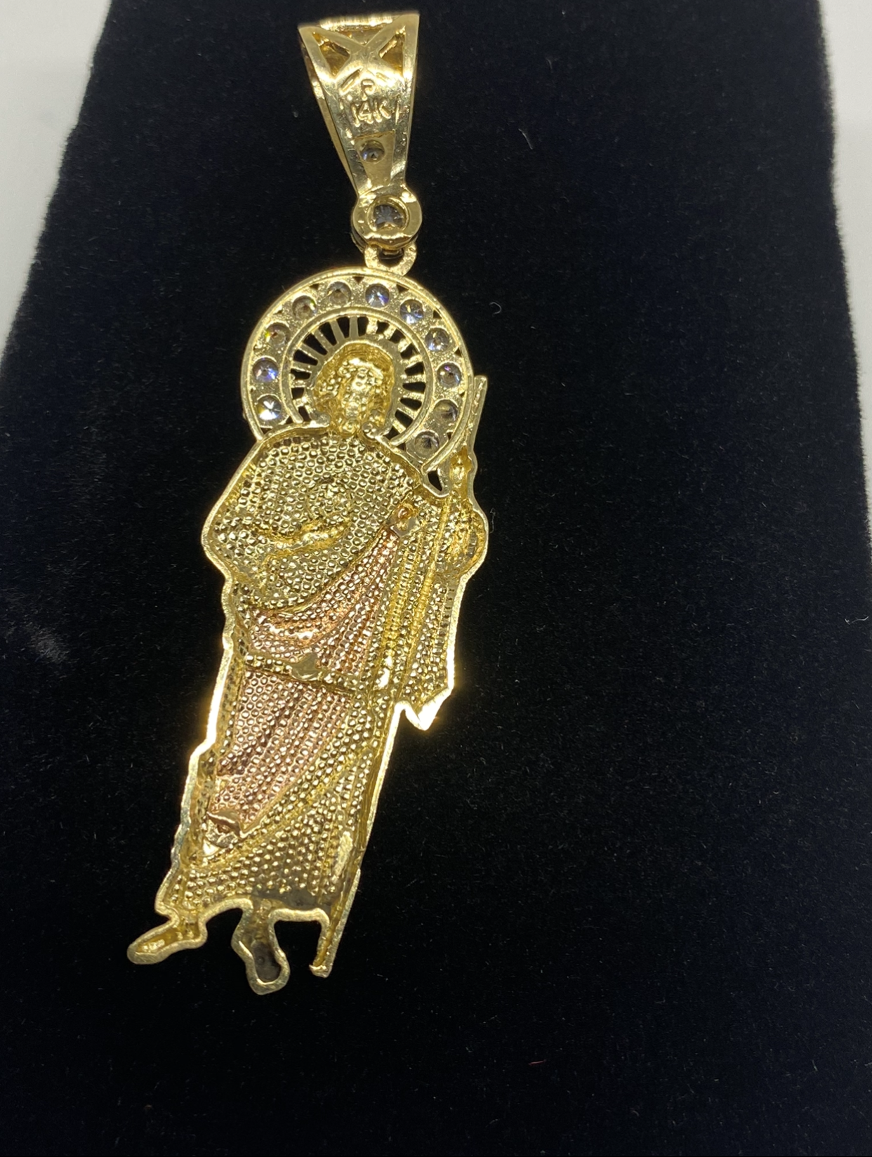 3 Gold SanJudas Pendant